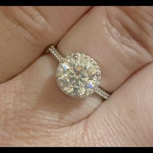 2CT Diamond Moissanite Ring S925